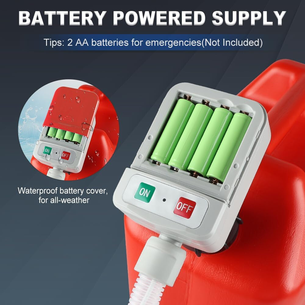 Battery Powered Fuel Transfer Pump Auto-Stop Liquid Transfer Pump for Diesel Petrol