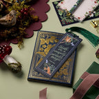 Gold-foil notebook and tasselled bookmark