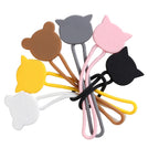 Cable ties holding a bundle