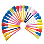 60 Pack 83mm Golf Tees with Rubber Cushion Top – Multi Color Durable Plastic Golf Tees