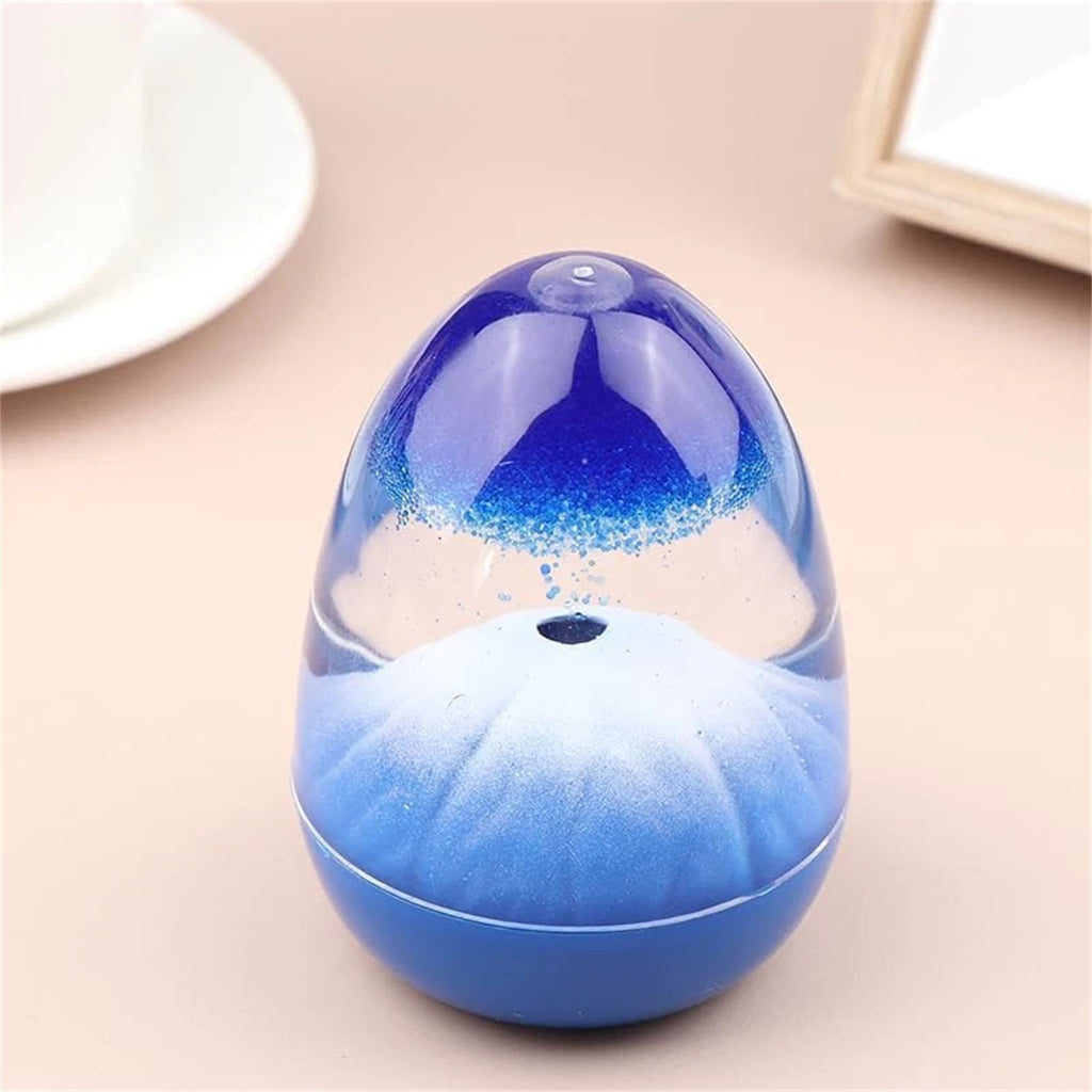 2PCS Volcano Liquid Hourglass Sensory Timer Calming Sandglass Desktop Decor
