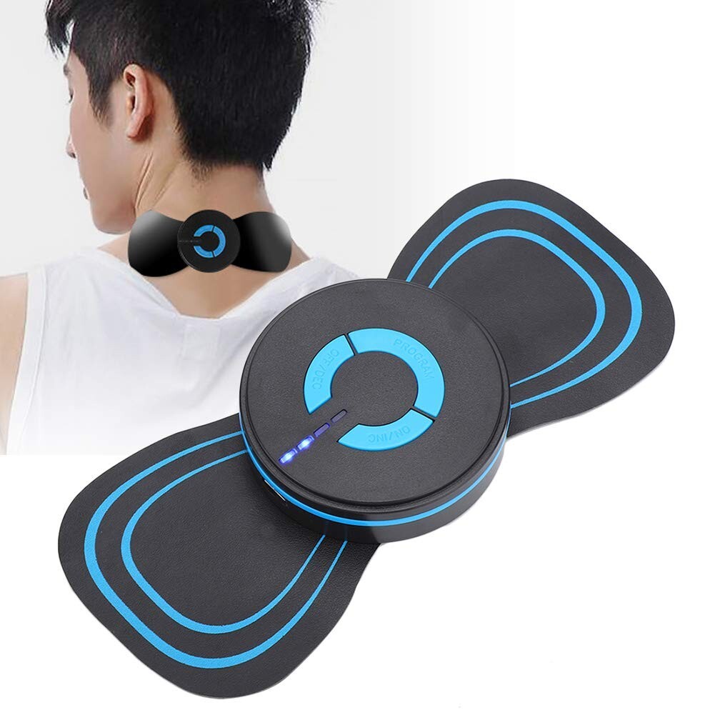 EMS massager on the neck