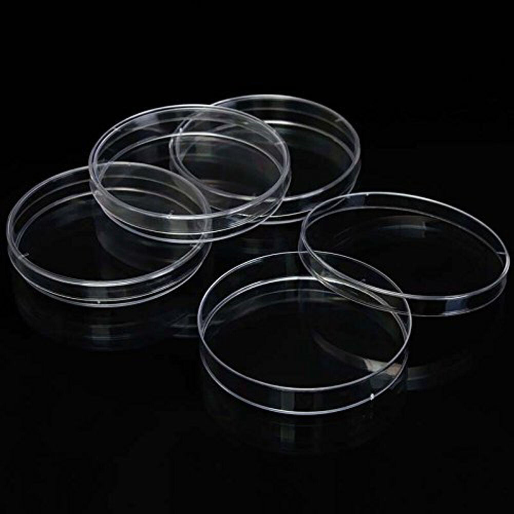 20pcs Plastic Petri Dishes with Lids 90mm x 15mm | Pre-Sterile Lab Culture Plates
