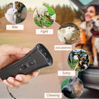 Ultrasonic Dog Bark Control Device Anti Bark Trainer Repeller Portable Training Tool