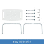 Adjustable Shower Chair Bath Seat with Armrests Bathroom Safety Bench