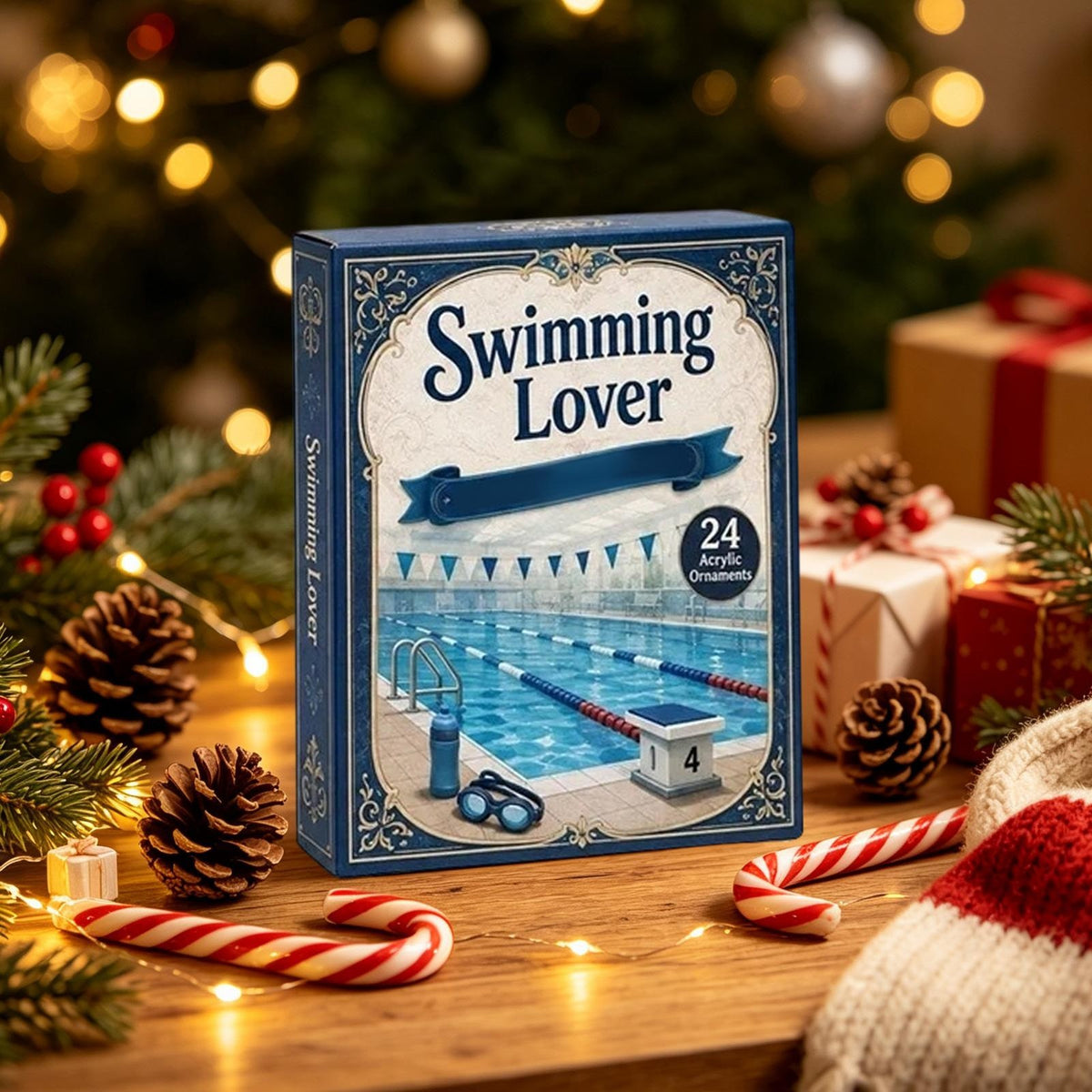 2026 24 Days Countdown Calendar Gift Swimming Christmas Advent Calendar Surprise