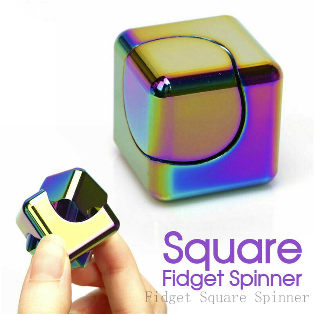 Two square fidget spinners