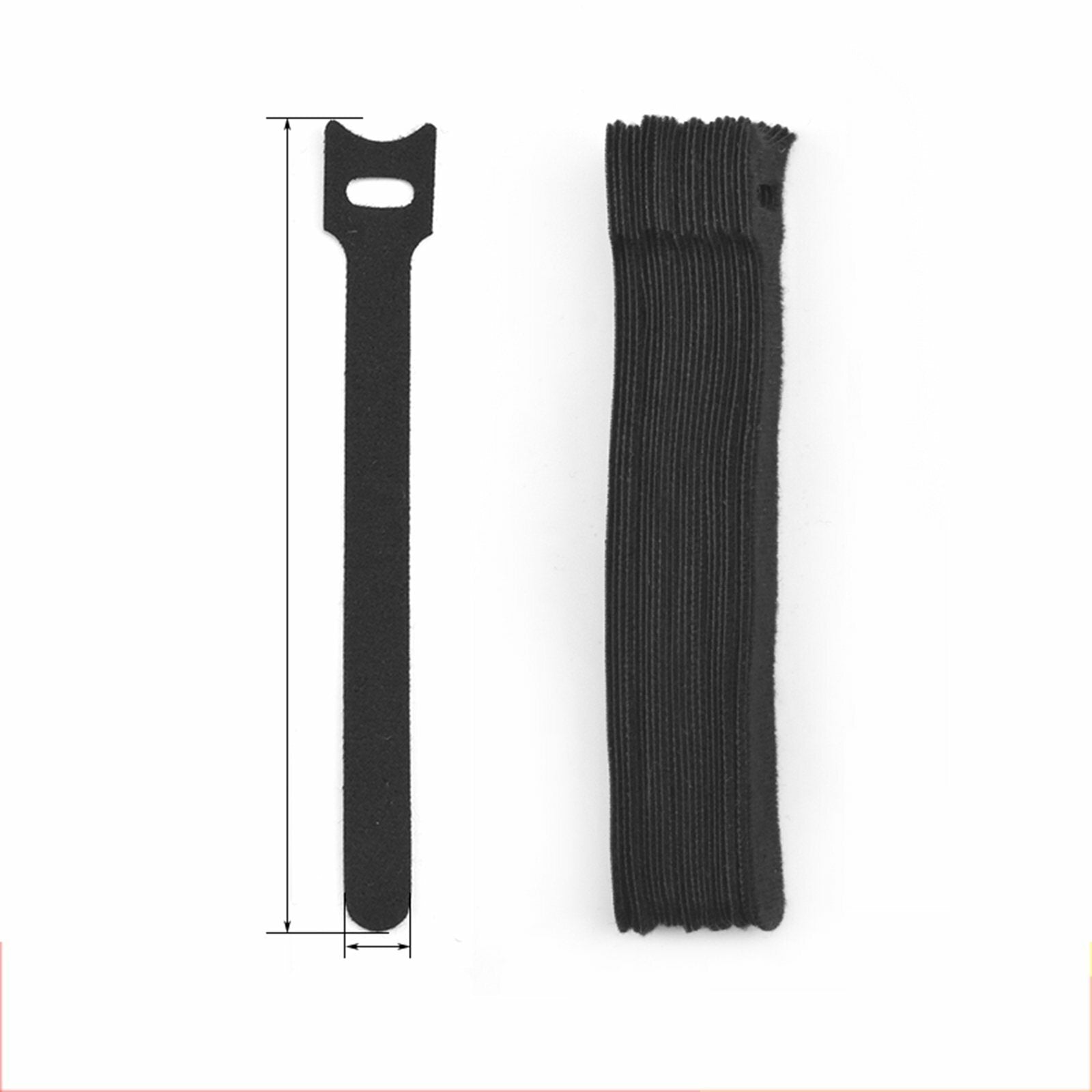 100PCS Reusable Cable Ties 20cm / 30cm – Adjustable Hook and Loop Wire Management Straps