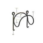 2PCS Space-Saving Towel Rack – Wall Mounted Bathroom Towel Organizer Hanger Black