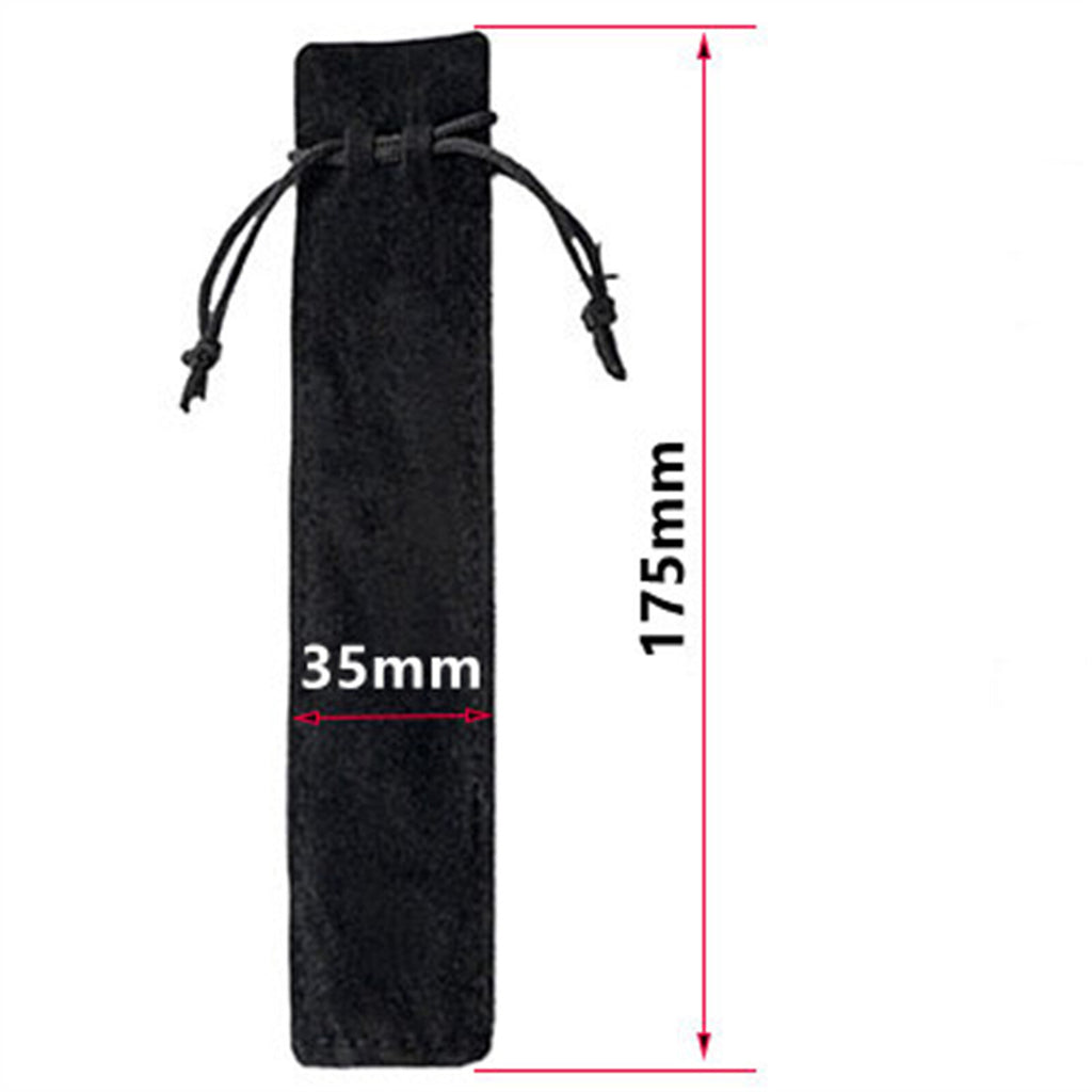 100PCS Velvet Pen Pouch Drawstring Pen Gift Bag Single Pen Packaging Case