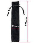 100PCS Velvet Pen Pouch Drawstring Pen Gift Bag Single Pen Packaging Case