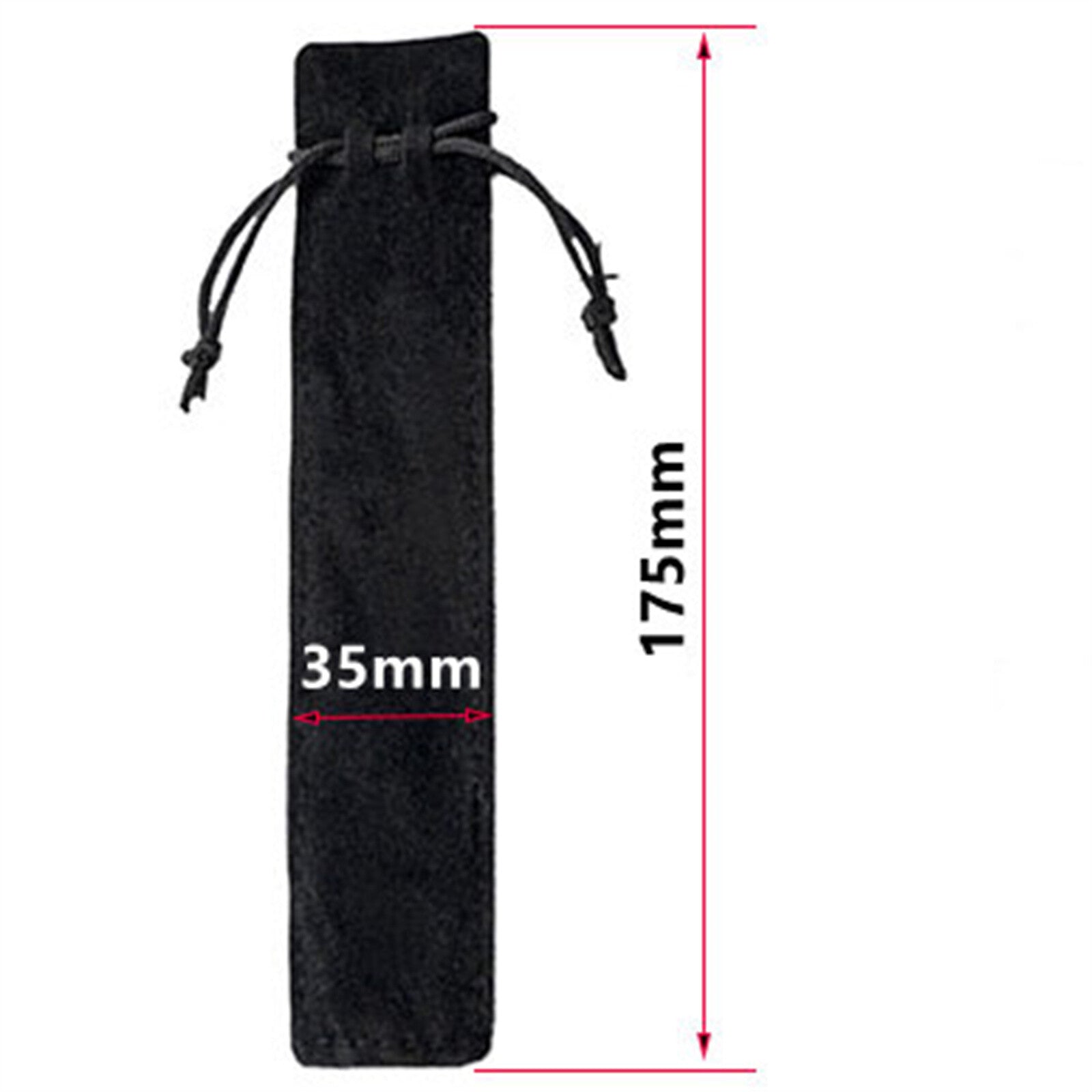 100PCS Velvet Pen Pouch Drawstring Pen Gift Bag Single Pen Packaging Case