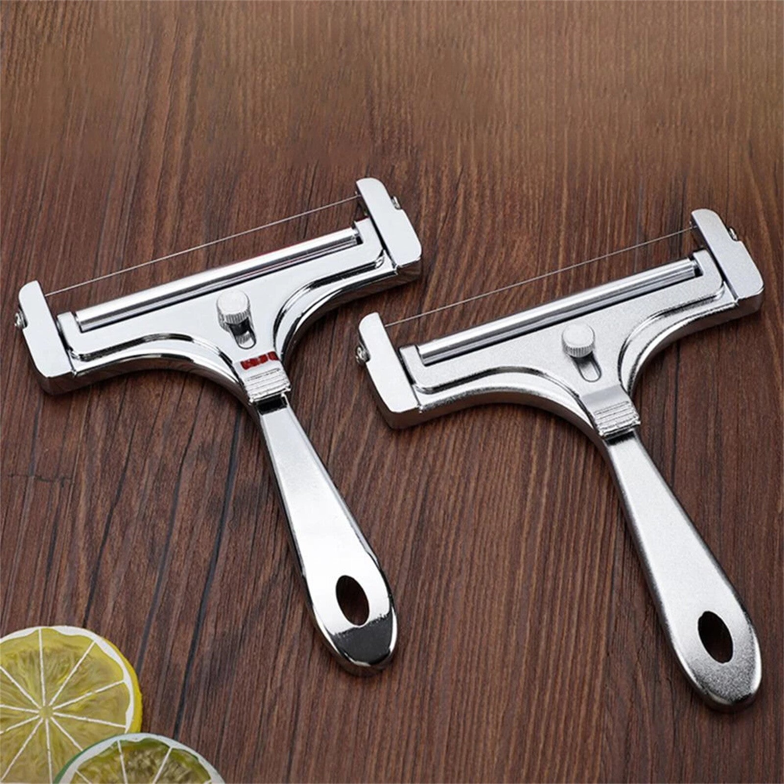 4PCS Adjustable Cheese Slicer Cutter - Reusable Non-Stick Cheese Grater Tool for Kitchen