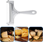 4PCS Adjustable Cheese Slicer Cutter - Reusable Non-Stick Cheese Grater Tool for Kitchen