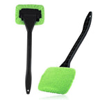 Car Windscreen Window Cleaning Brush Microfibre Pad With Empty Spray Bottle Kit