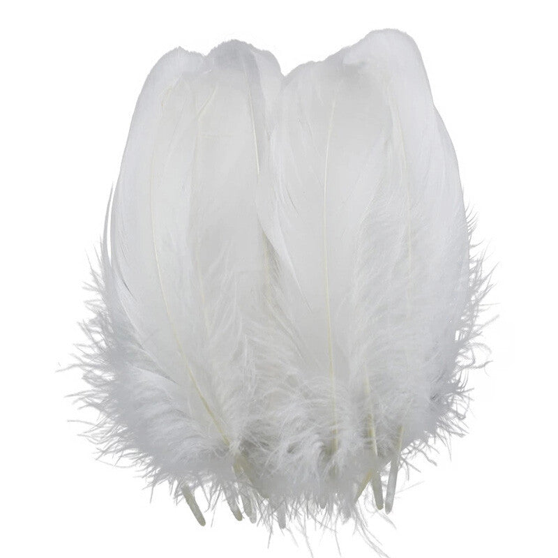 200pcs Natural Goose Feathers 6-12cm – Craft, Millinery, Wedding & DIY Decoration (11 Colours)