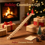 Wooden Countdowns Holiday Ornament Christmas Stairs Climbing Advent Calendar