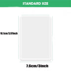50 Pack 35PT Top Loader Card Holders – Clear Rigid Baseball and Trading Card Protectors