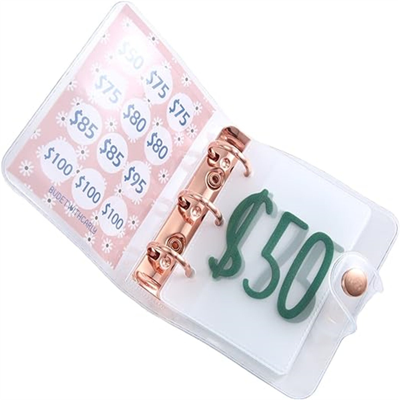 2 Pack Money Saving Challenge Binder – Mini Budget Envelope Savings Book for Cash Budgeting and Financial Goals
