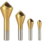 8PCS Chamfer Deburring Drill Bit Set - 90 Degree Countersink Bits for Metal and Rotary Tools