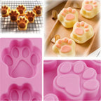 3 Pack Silicone Dog Bone and Paw Baking Molds – Puppy Treat, Chocolate, Ice and Cookie Mould Set