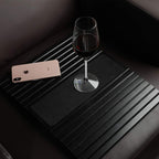 Wooden Sofa Arm Tray Table for Couch – Flexible Armrest Tray for Snacks, Drinks and Remote