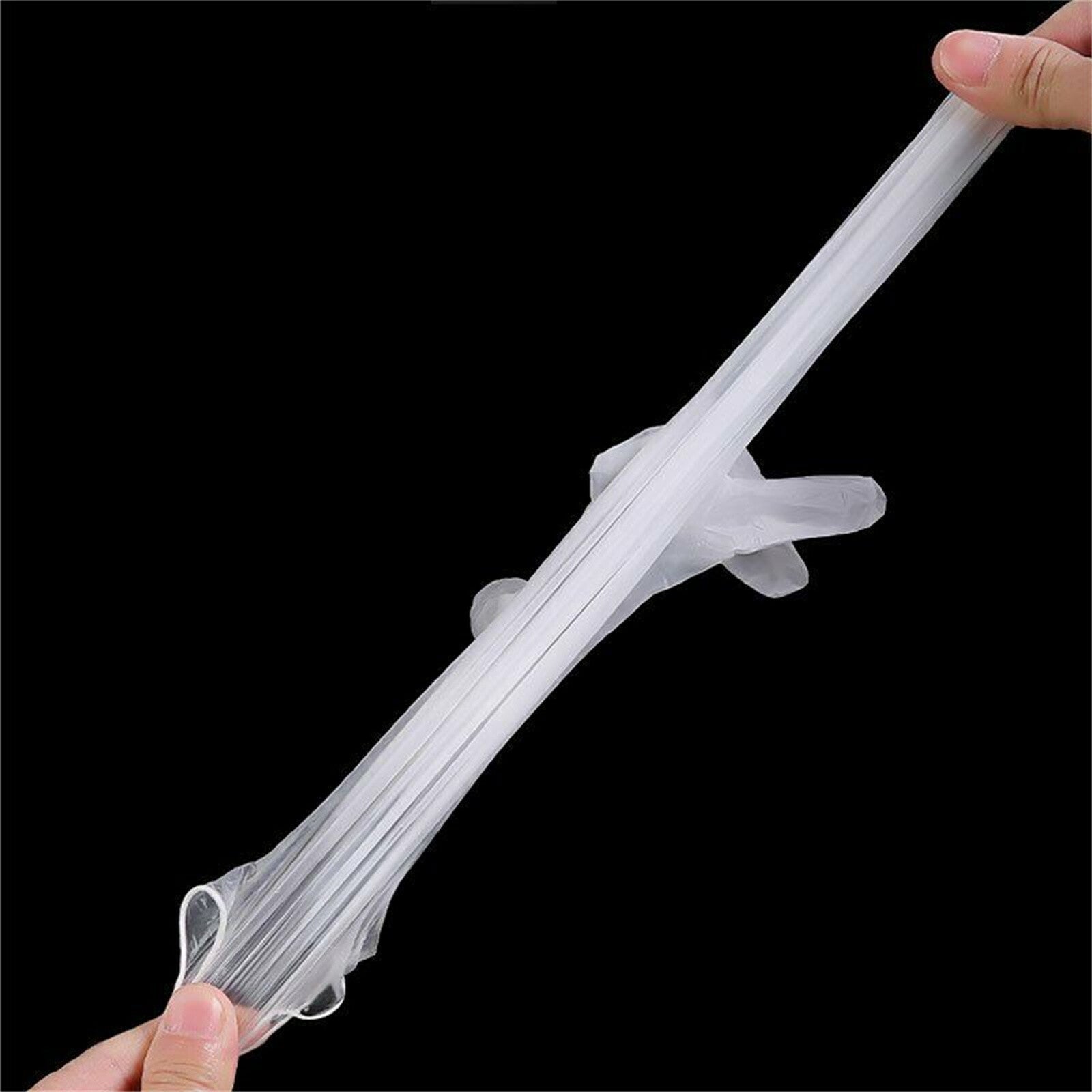 200PCS Clear Vinyl Disposable Gloves Powder Free - Food Safe Medical and Cleaning Gloves Size M