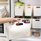 3PCS Plastic Storage Basket with Handle – Multi-Purpose Cosmetic & Household Organizer