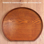 2PCS Semi-Circular Wooden Serving Pallets