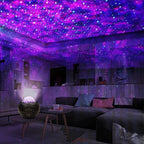 Galaxy Star Projector Night Light LED Ocean Wave Lamp Bluetooth Music Remote Control