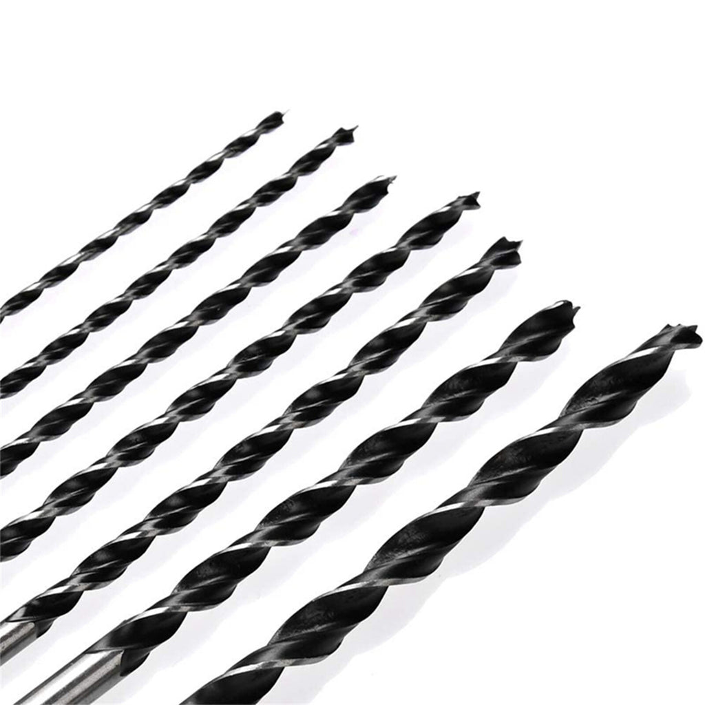 7PCS 300MM Extra Long Wood Drill Bit Set - Brad Point Woodworking Bits 4 5 6 7 8 10 12mm