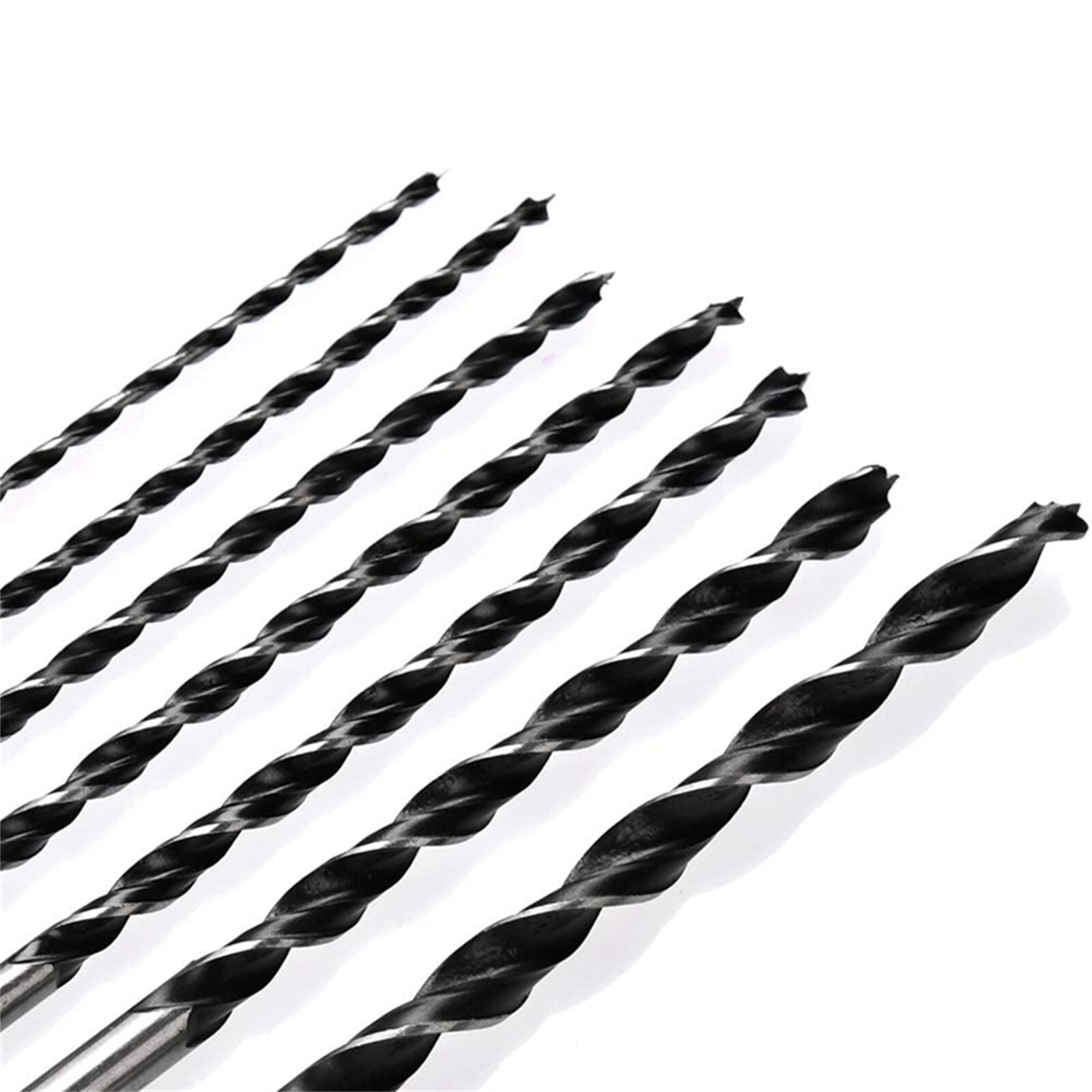 7PCS 300MM Extra Long Wood Drill Bit Set - Brad Point Woodworking Bits 4 5 6 7 8 10 12mm