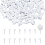 300pcs 35mm Plastic Golf Tees Mixed Color | Durable Golf Training Accessories