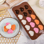 4PCS Heart Silicone Mold Set - Love Heart Cake Chocolate Ice Cube Soap Baking Moulds