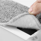 4pcs Window Groove Cleaning Brush Set | Track Cleaner with Handle & Microfiber Cloths