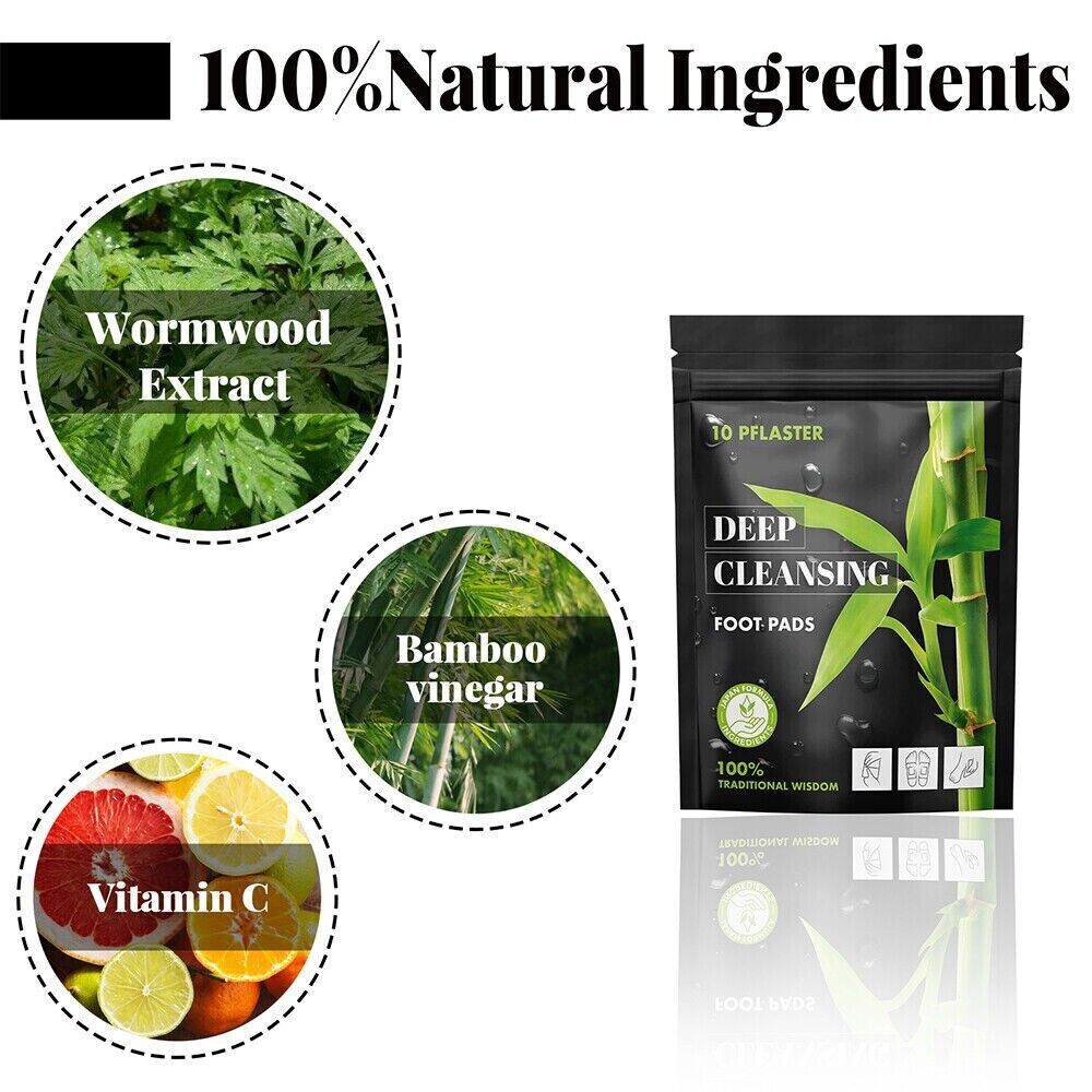 10-500Pcs Detox Foot Patches Pads Natural plant Toxin Removal Sticky Adhesive AU