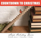 Wooden Countdowns Holiday Ornament Christmas Stairs Climbing Advent Calendar