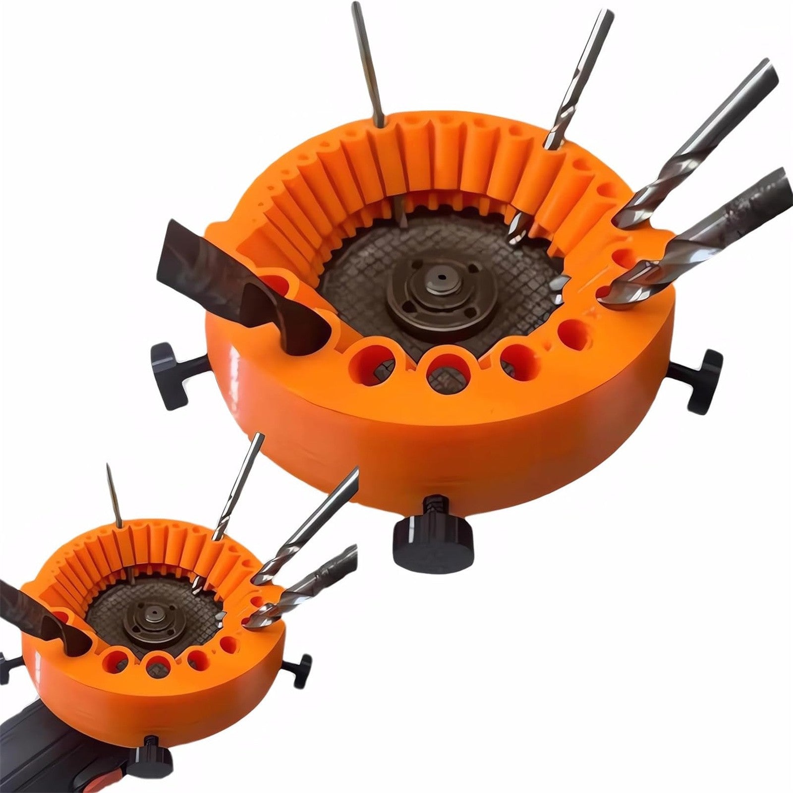 3PCS Drill Bit Sharpener Attachment - Grinder Drill Bit Sharpening Tool for 115-125mm Grinders
