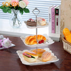 3pcs 3 Tier Cake Stand Set | White Cupcake & Dessert Display for Weddings & Parties