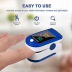 Fingertip Pulse Oximeter – Blood Oxygen Saturation (SpO2) & Heart Rate Monitor