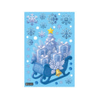 Christmas Window Stickers Winter Snowman Santa Claus Snowflake Elk Static OD