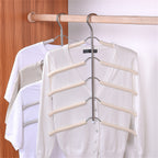 2PCS Multi-Layer Clothes Hanger Rack – Metal Space Saving Closet Organizer