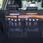Universal Car Trunk Organizer Cargo Net – Hanging Back Seat Storage Bag with 8 Pockets