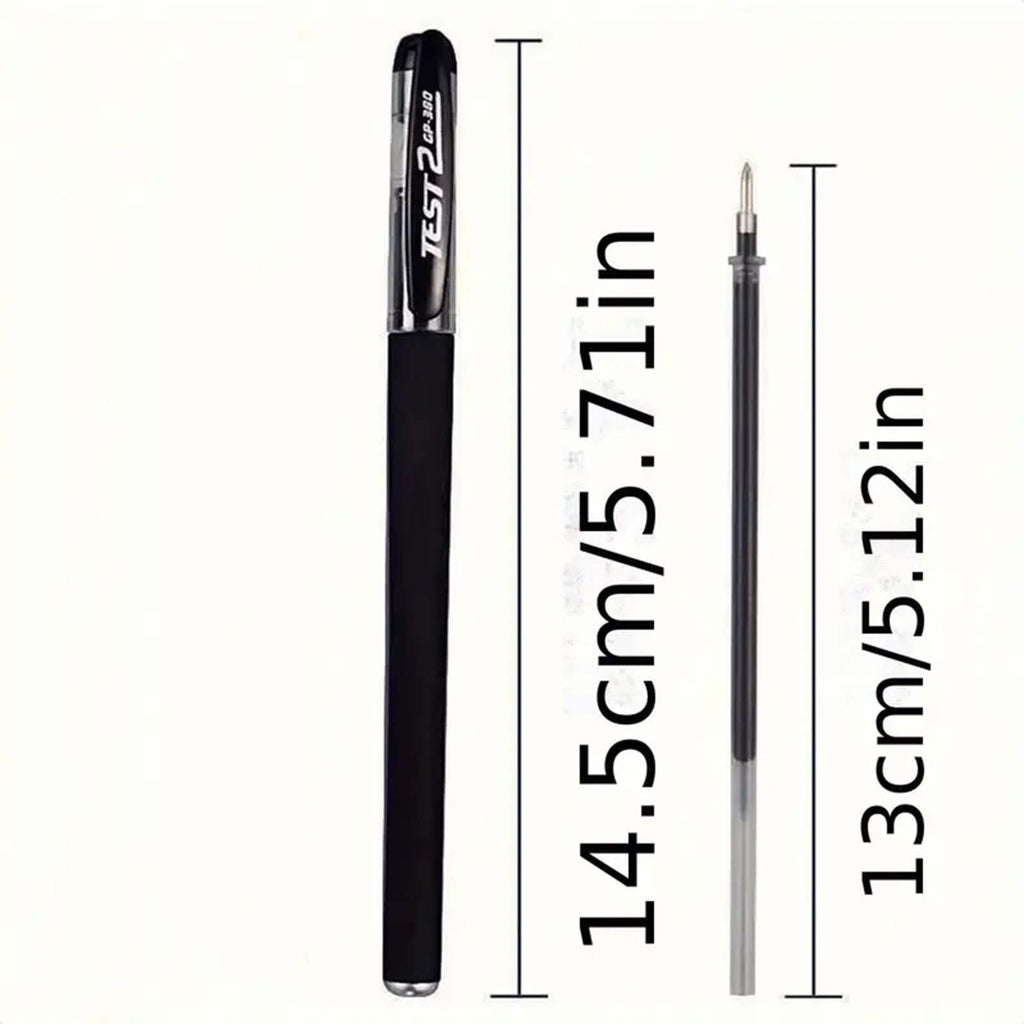72pcs Black Ballpoint Pens 0.5mm Smooth Writing Office School Exam Pens