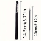 72pcs Black Ballpoint Pens 0.5mm Smooth Writing Office School Exam Pens