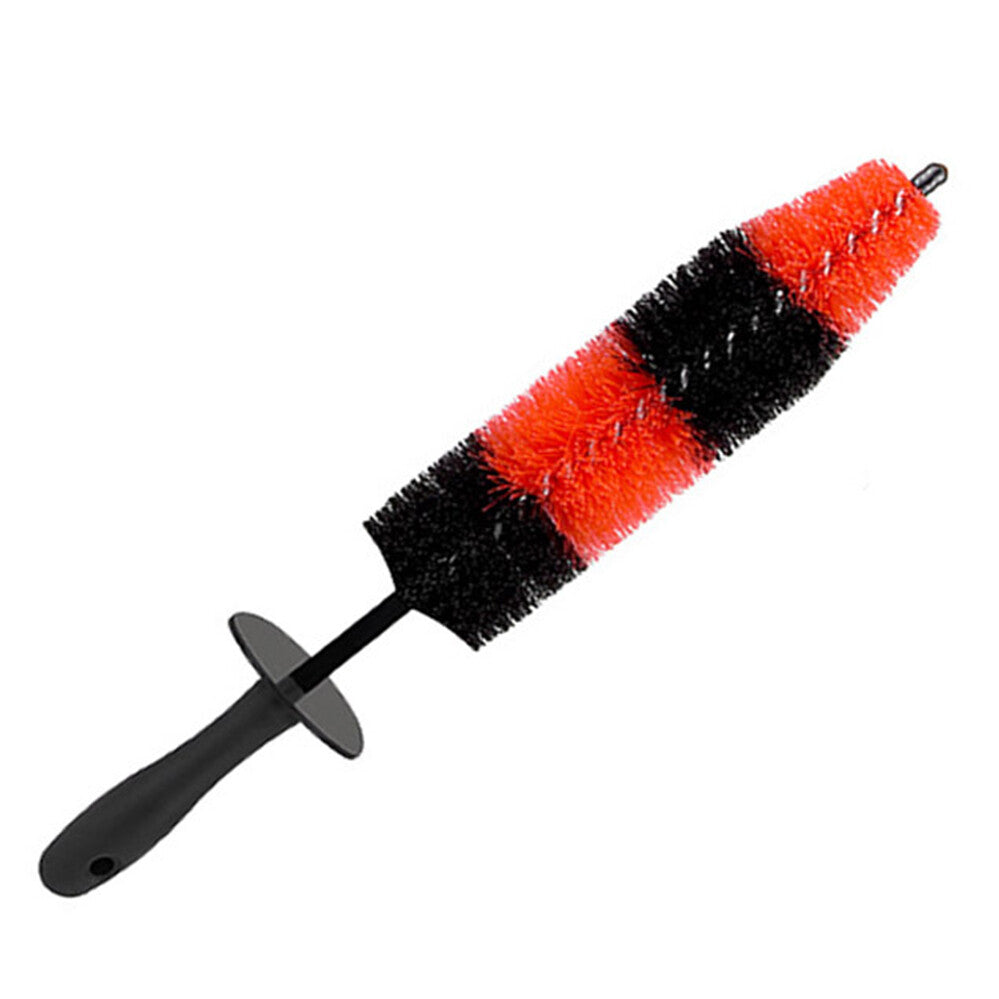 2 Pack Car Wheel Rim Cleaning Brush – Flexible Soft Bristle Tire and Hub Cleaner Tool (43cm)