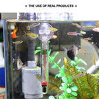 5PCS Aquarium Thermometer Glass Fish Tank Temperature Meter with Suction Cup