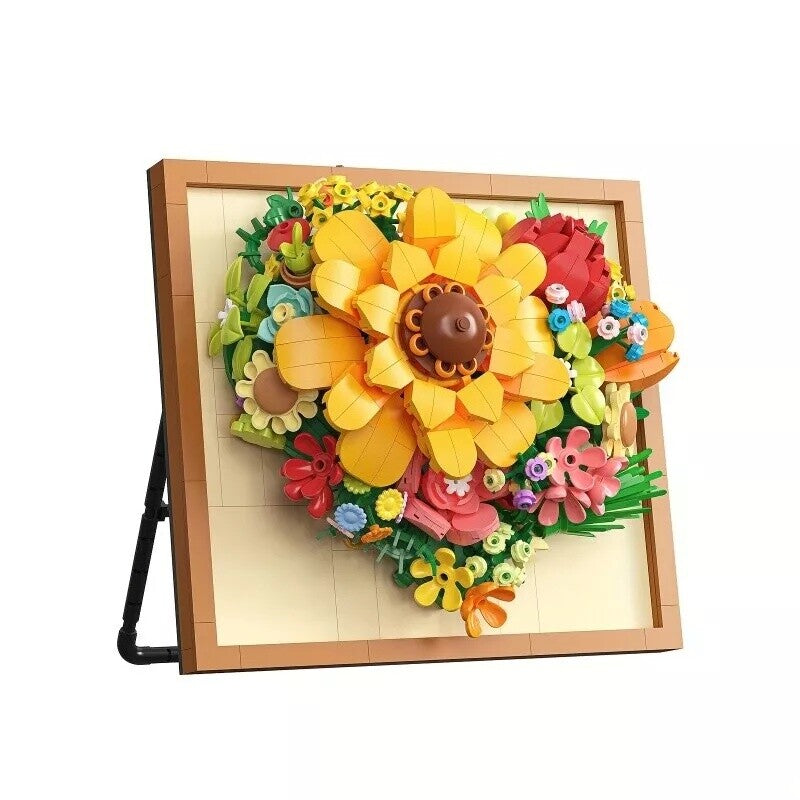 DIY Sunflower Building Block Set – Flower Plant Model Home Office Decoration (1/2 Set)