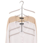 2PCS Multi-Layer Clothes Hanger Rack – Metal Space Saving Closet Organizer