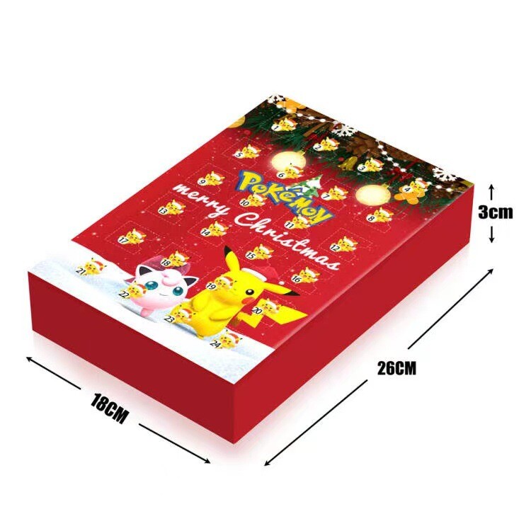 Kids advent calendar box size 26 x 18 x 3 cm